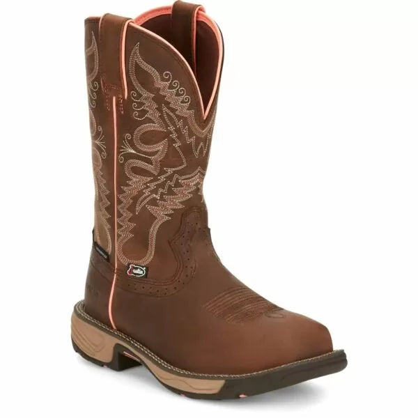 Justin Ladies Rural Chocolate Rush Composite Toe Work Boots SE4357