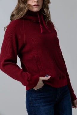 Ladies Kimes Ranch Laguna Hoodie – Burgundy